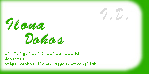 ilona dohos business card